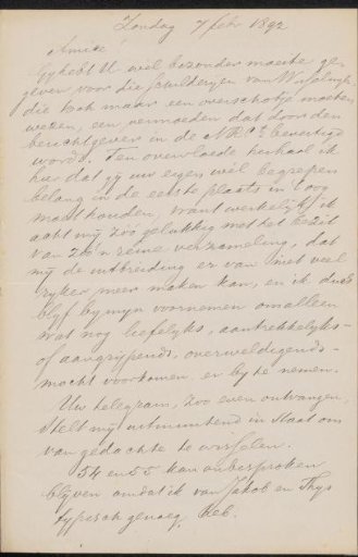 Letter to Jan Veth