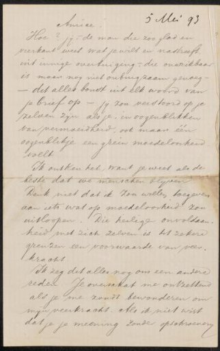 Letter to Jan Veth