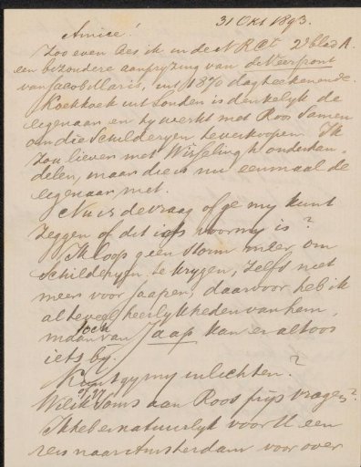Letter to Jan Veth