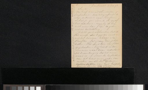 Letter to Jan Veth