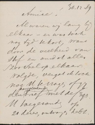 Letter to Jan Veth