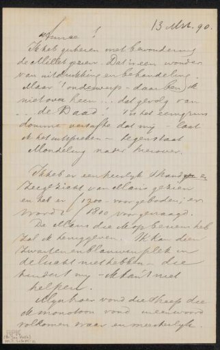 Letter to Jan Veth