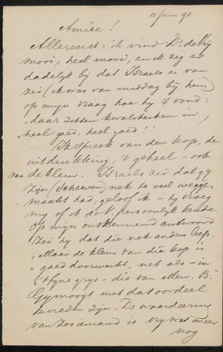 Letter to Jan Veth