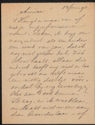 Letter to Jan Veth