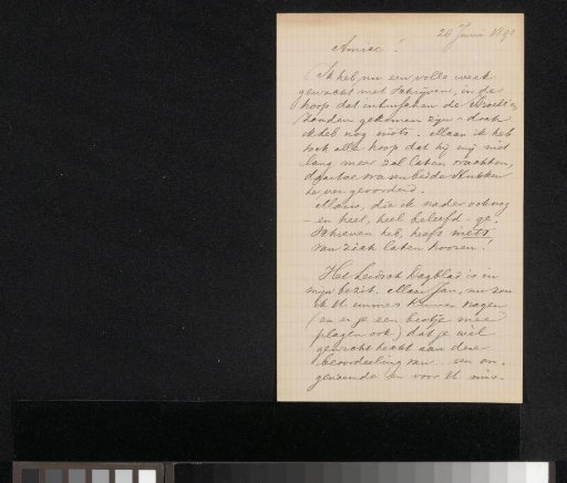 Letter to Jan Veth