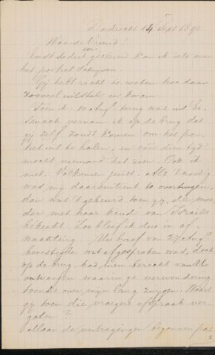 Letter to Jan Veth