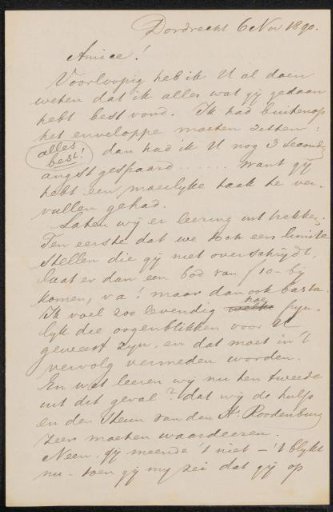 Letter to Jan Veth