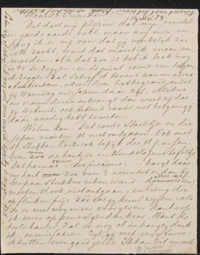 Letter to Jan Veth