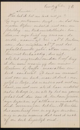 Letter to Jan Veth