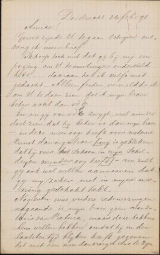 Letter to Jan Veth
