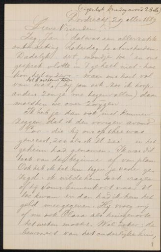 Letter to Jan Veth