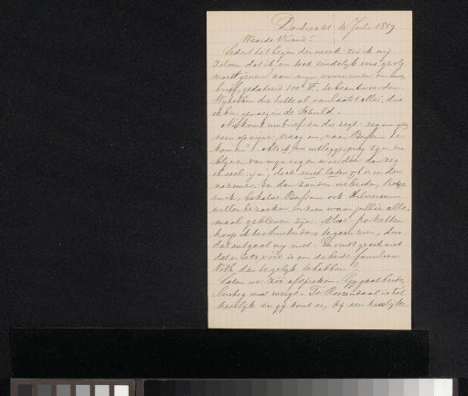 Letter to Jan Veth
