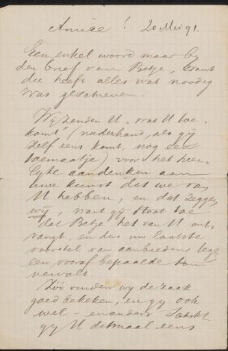 Letter to Jan Veth