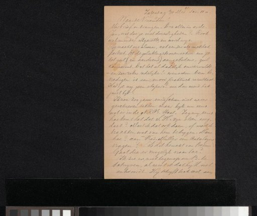 Letter to Jan Veth