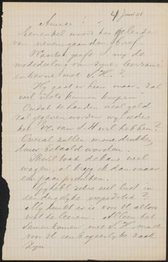 Letter to Jan Veth