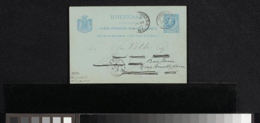 Postcard to Jan Veth
