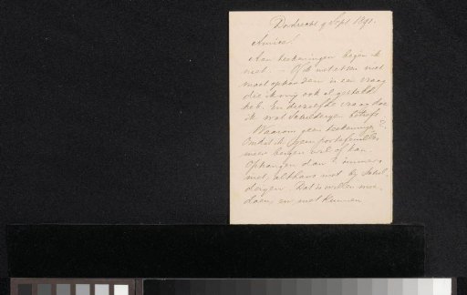 Letter to Jan Veth