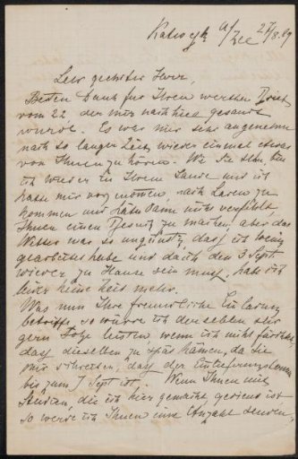 Letter to Jan Veth
