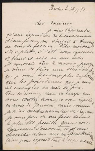Letter to Jan Veth