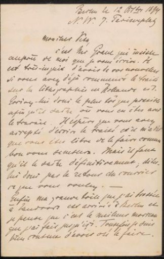 Letter to Jan Veth