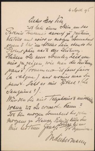Letter to Jan Veth