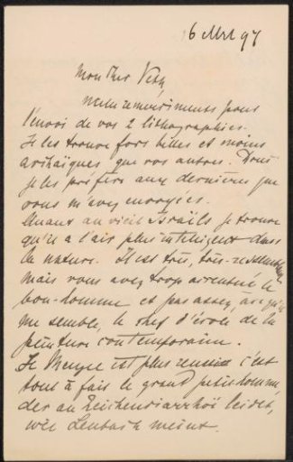 Letter to Jan Veth