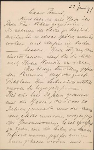 Letter to Jan Veth