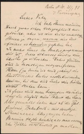 Letter to Jan Veth
