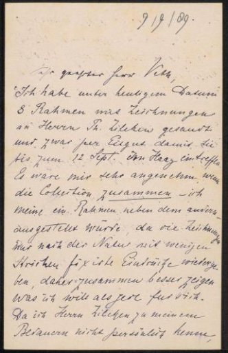 Letter to Jan Veth