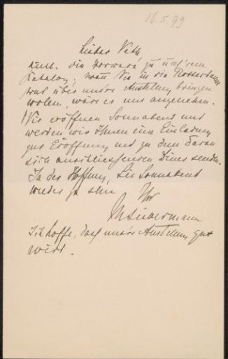 Letter to Jan Veth