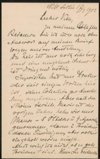 Letter to Jan Veth