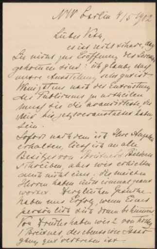 Letter to Jan Veth