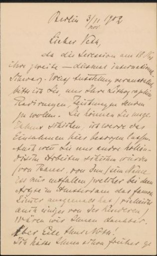 Letter to Jan Veth