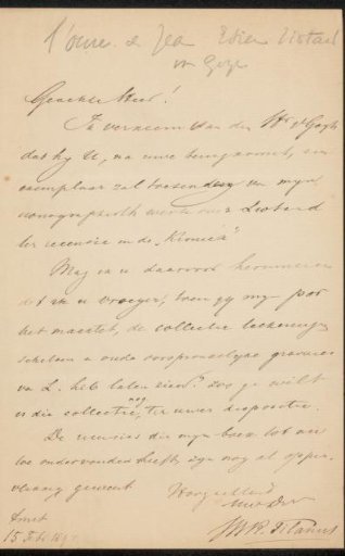 Letter to Jan Veth