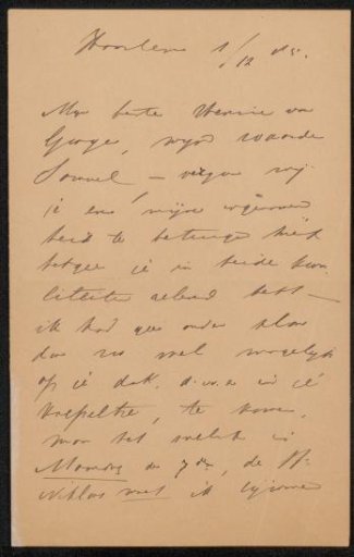 Letter to Jan Veth
