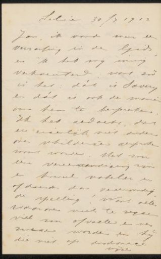 Letter to Jan Veth