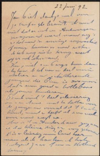 Letter to Jan Veth