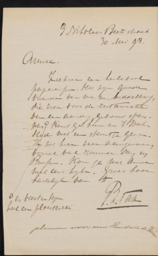 Letter to Jan Veth