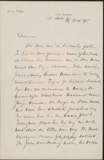 Letter to Jan Veth