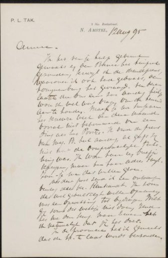 Letter to Jan Veth