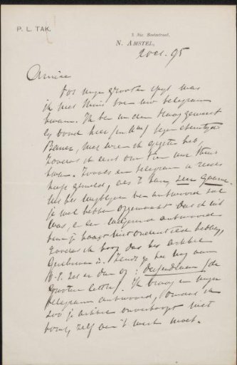 Letter to Jan Veth