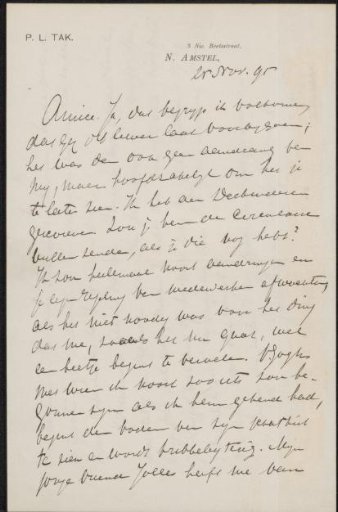 Letter to Jan Veth