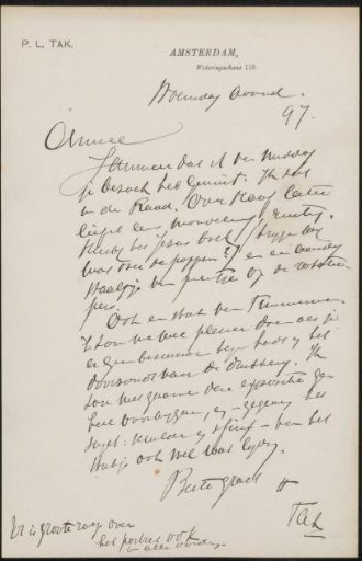 Letter to Jan Veth