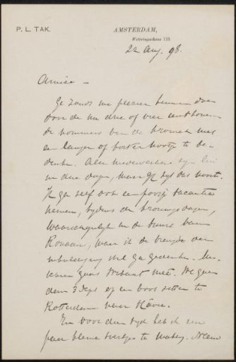 Letter to Jan Veth