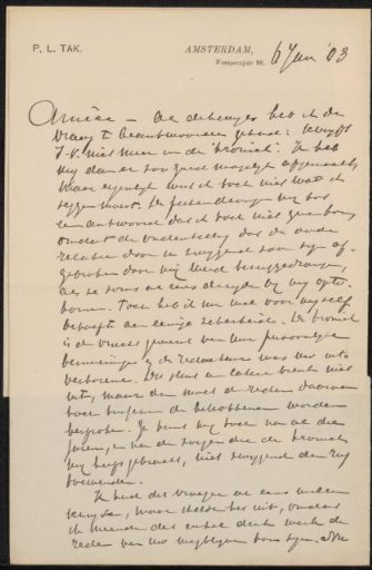 Letter to Jan Veth