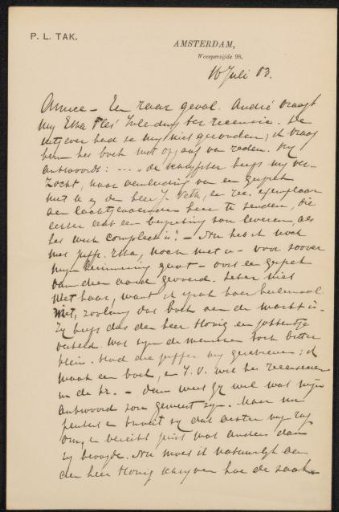 Letter to Jan Veth