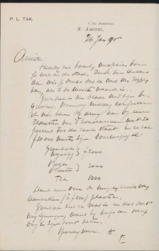 Letter to Jan Veth
