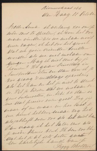 Letter to Anna Dorothea Dirks