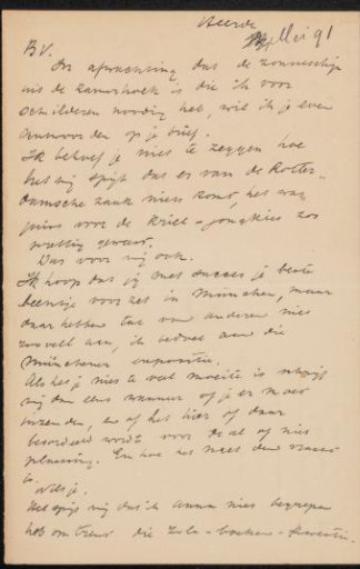 Letter to Jan Veth