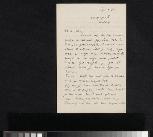 Letter to Jan Veth